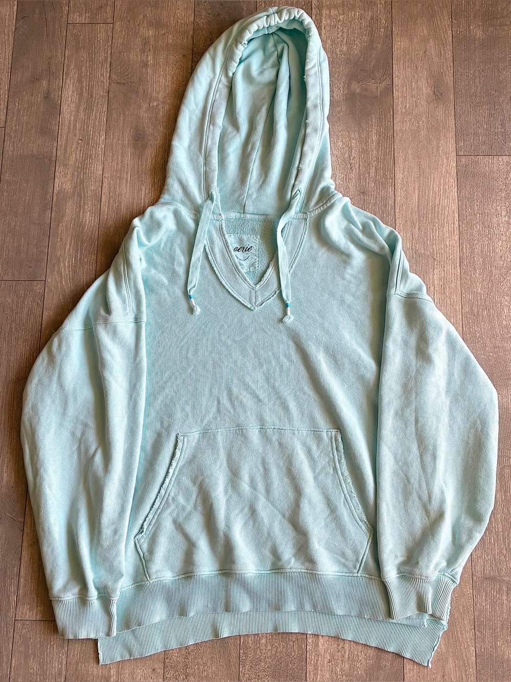 Aerie teal blue oversized hoodie
Size: XS
